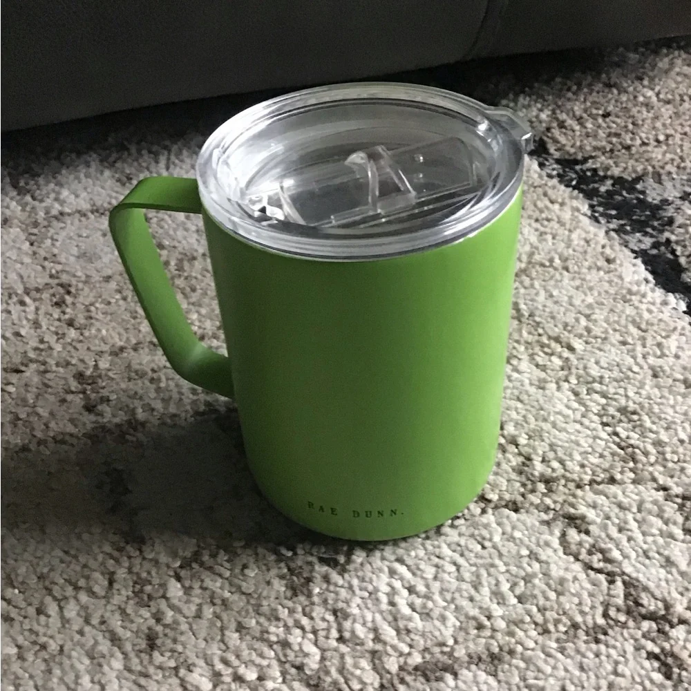 Rae Dunn TOXIC stainless steel cup with lid 12 oz